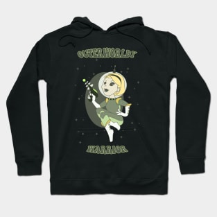 Old Cartoon Style pin up - Space warrior Hoodie